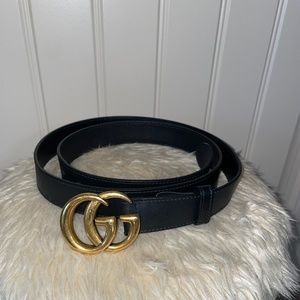 Gucci GG Marmont Mens  Belt - Black